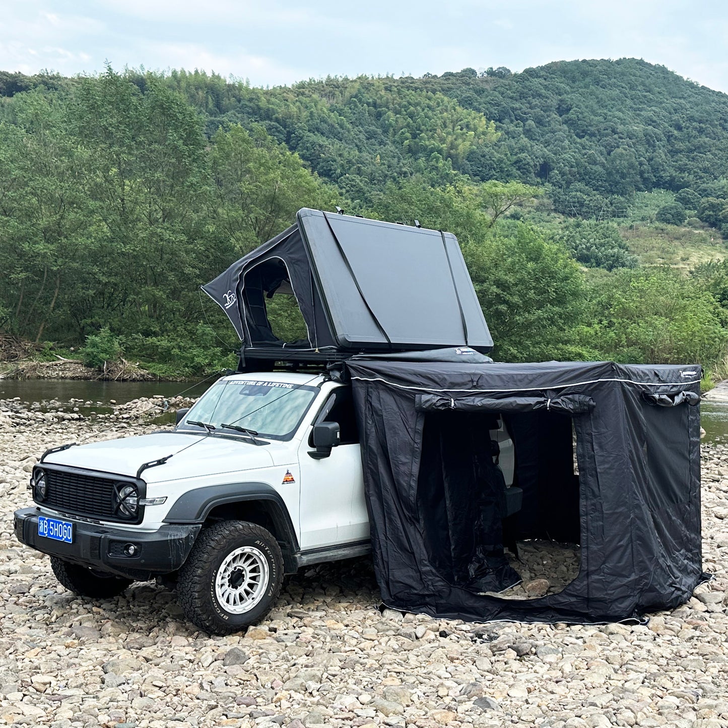 270 Degree 200*200cm Side Awning Camping Car Tent Annex Room
