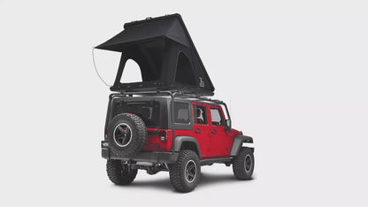 Aluminium Triangle Hard Shell Rooftop Tent with Extra Large Rainfly